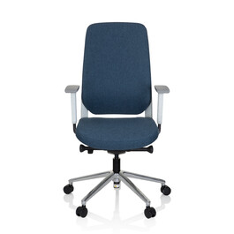 Офісне крісло / поворотне крісло CHIARO T4 WHITE тканина синя hjh OFFICE