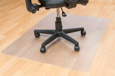 Прозорий килимок під крісло Floortex Ecotex Evolutionmat 120x90 см, прямокутний, для твердих підлог, з переробленого полімеру