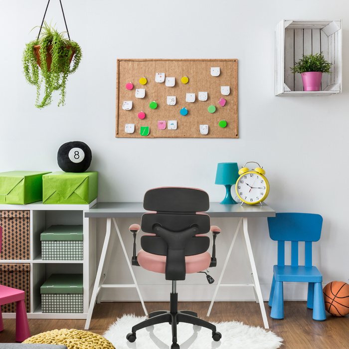 Дитячий стілець / Дитячий письмовий стілець KID ERGOLINO B Fabric Pink HJH OFFICE