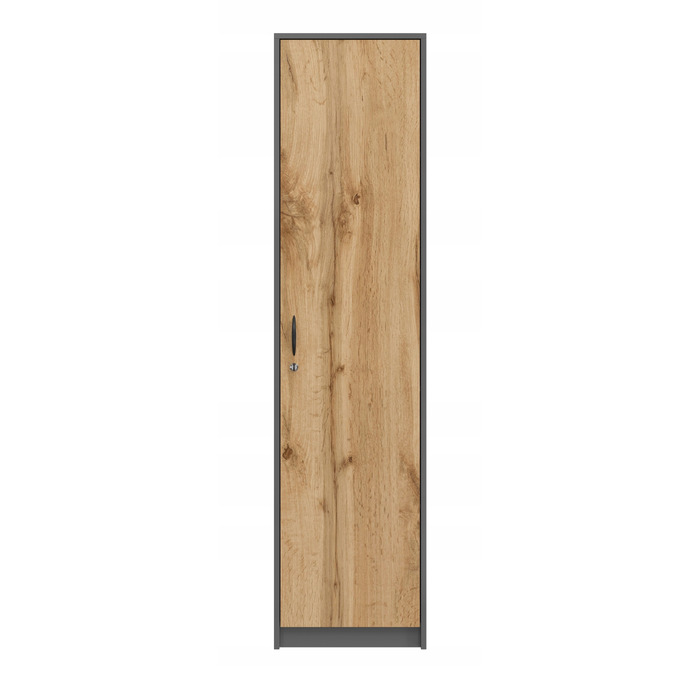 Стелаж SaraMeble 44,5 x 180 x 35 см, антрацит, дуб вотан, графіт