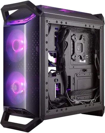 Корпус Cooler Master MasterBox Q300P RGB mATX Mini Tower для ігрового ПК з повною бічною панеллю, акуратним кабель-менеджментом та варіантами охолодження