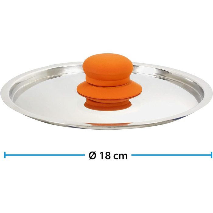 Набір каструль BRUNNER Mandarina, 9 предметів, антипригарне покриття