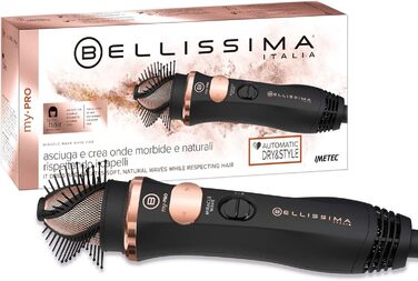 Електрична повітряна щітка Bellissima My Pro Miracle Wave GH19 1100 з автоматичним обертанням, для м’яких природних хвиль, дбайлива до волосся