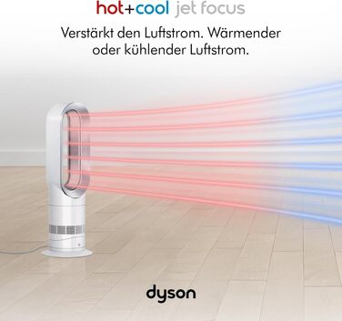 Вентилятор без лопатей Dyson Cool AM07: Потужний, тихий, з пультом, 10 швидкостей, поворот 70°