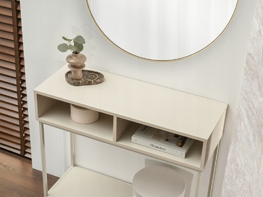 Консольний столик Mebel-Partner, кремовий матовий, 80 x 75 x 30 см
