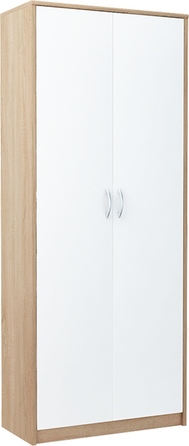 Шафа-гардероб Bestseller Patryk R004, 74x180x35 см, білий / дуб сонома