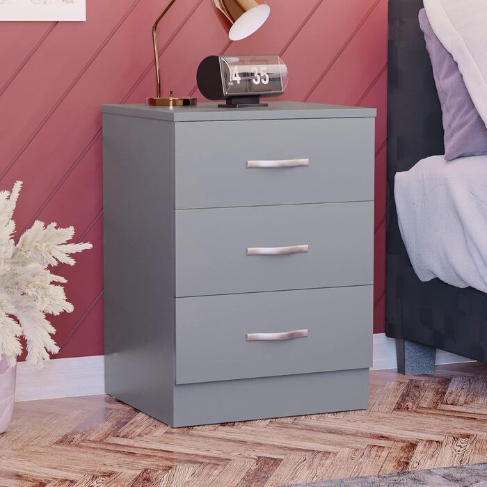 Комод Vida Designs металевий сірий 56x40x36 см