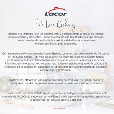 Сковорода з нержавіючої сталі LACOR Foodie 18/10, 20 см, антипригарна, для всіх типів плит і духовки, індукція