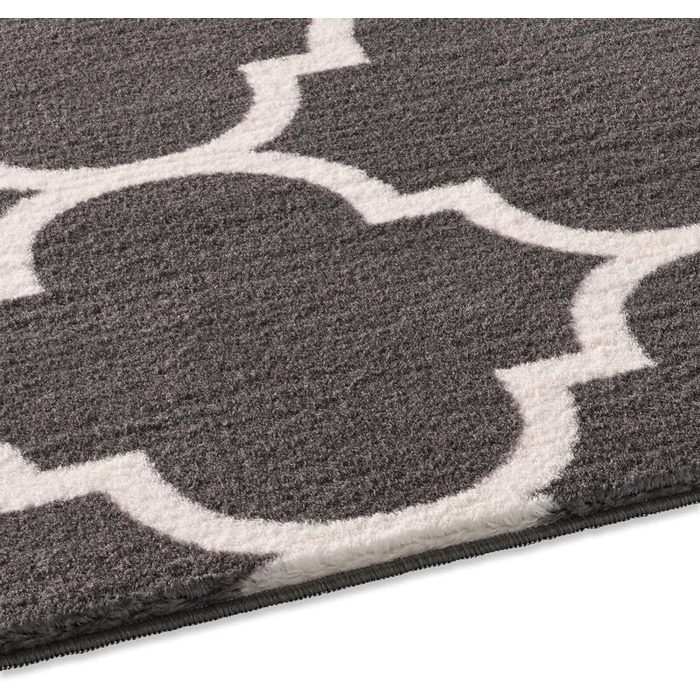 Килимок для ванної Taracarpet Florentiner, темно-сірий, 60x120 см, машинне прання