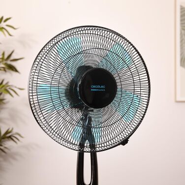 Вентилятор підлоговий Cecotec EnergySilence 560 Max Smart 45W, 40 см, 5 лопатей, таймер 12 год, LED-дисплей, сенсорне управління, 3 швидкості, автоколивання, чорний