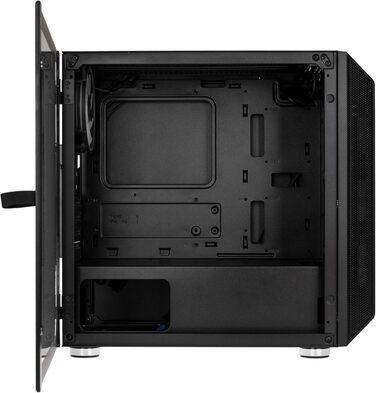 Корпус для ПК KOLINK Citadel Mesh RGB Micro-ATX, скляна панель, чорний, прозоре бічне вікно, компактний корпус для комп'ютера
