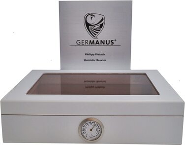 Хумідор для сигар GERMANUS Mensalla, на 30 сигар, білий