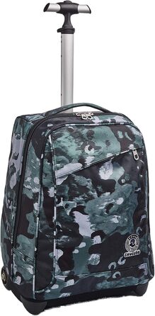 Дитячий шкільний рюкзак-тролей Invicta Camo Shade 2-в-1 на колесах, зелений, для хлопчиків і дівчаток, для школи та подорожей, з магнітною застібкою, 43 см