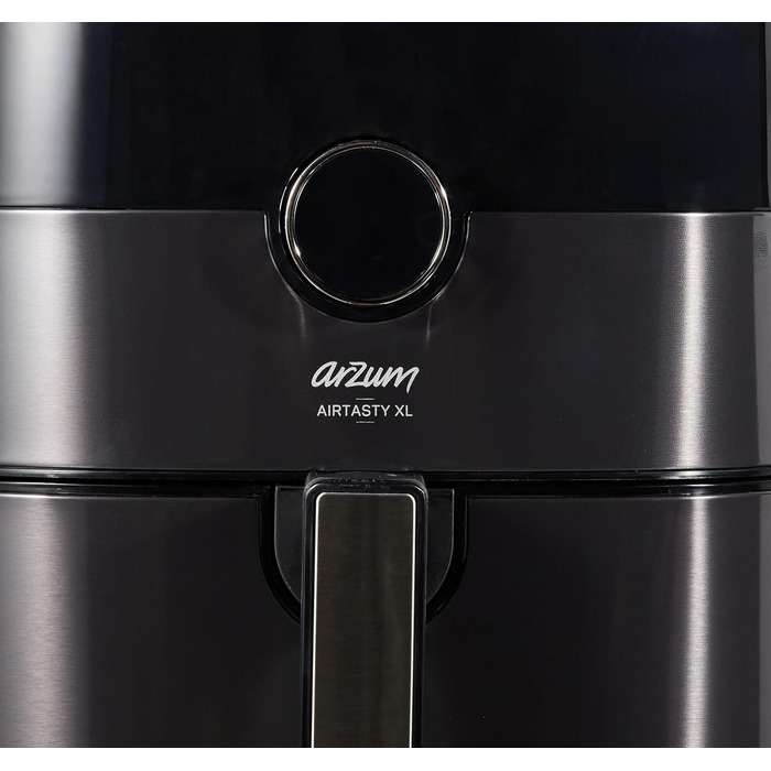 Фритюрниця Arzum Airtasty AR2074-G, без масла, XL об'єм, цифрове керування, 8 програм, срібляста