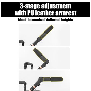 Дитяча коляска 3 в 1 PU-Leder, зручна багатофункціональна комбінована коляска, алюмінієва рама, висока позиція сидіння, складна коляска (L518 Khaki, сірий V8, модель 3 в 1-V8)