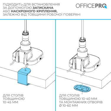 Настільне кріплення для монітора OfficePro MA851W