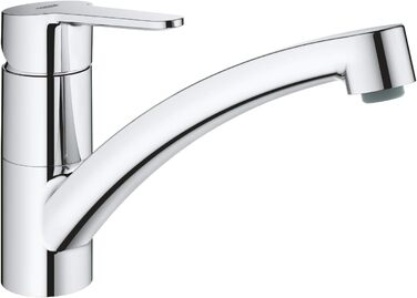 Змішувач кухонний GROHE Start Eco з плоским виливом, поворотний на 140°, хром (31685000)