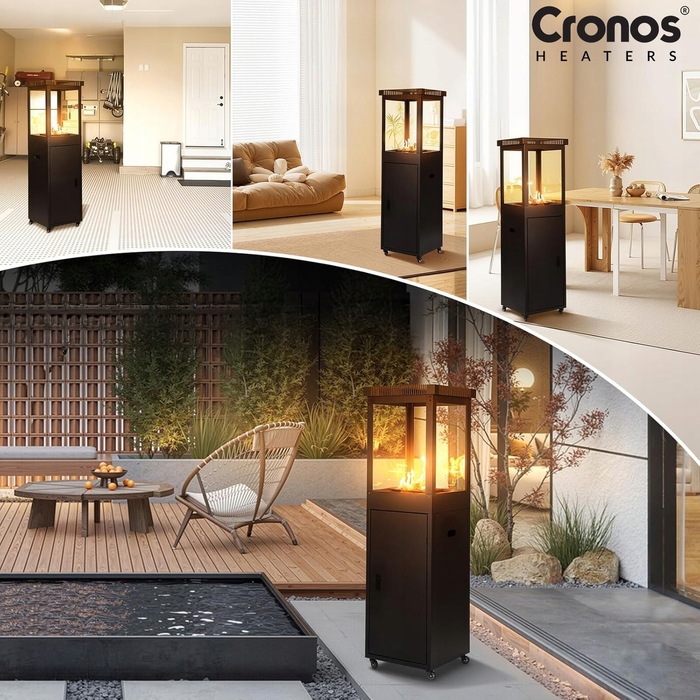 Терасна обігрівальна парасолька Cronos 145 см, 11 кВт