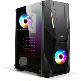 Корпус для ПК SPIRIT OF GAMER Rogue V ATX/MATX/ITX, гартоване скло, 2 ARGB вентилятори 120 мм, сумісний з Aura/MSI Mystic 3Pin