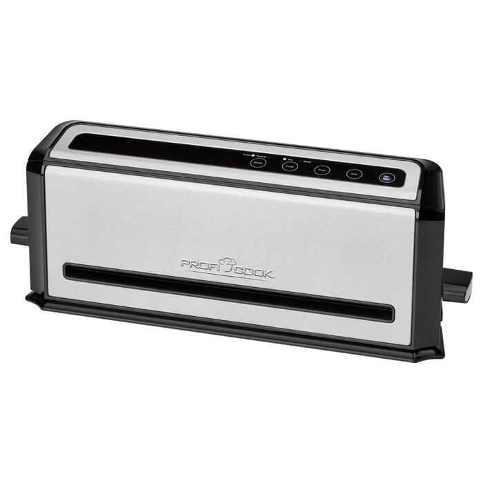 ProfiCook PC-VK 1080 Вакуумний пакувальник з насосом для Sous Vide | 12 л/хв, нержавіюча сталь, 10 пакетів