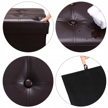 Оббивний пуф Wide Decor, коричневий
