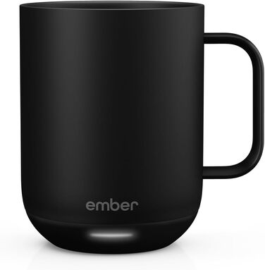 Розумний термокружка Ember Smart Mug 2, 295 мл, чорний: регулювання температури через додаток, LED дисплей, акумулятор, покращений дизайн