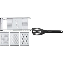 Кухонна овочерізка WMF Gourmet 12x18 см, нержавіюча сталь, 4 насадки для шинкування, натирання і нарізання, картопляна і огіркова терка