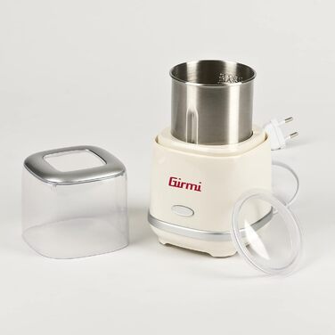 Електрична кавомолка Girmi MC02, 180 Вт, 70 г, нержавіюча сталь, кремова
