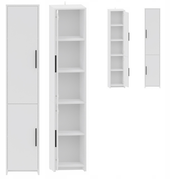 Стелаж Matkam, білий, 36 см x 183,5 см x 35,9 см