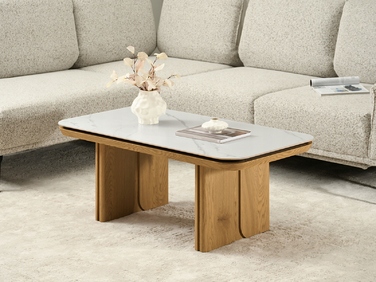 Журнальний стіл Mebel-Partner прямокутний, 110 x 60 x 45,5 см, дуб