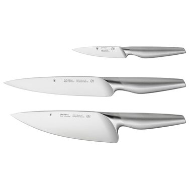 Набір кухонних ножів WMF Chef's Edition (3 предмети), ковані, зі спеціальної сталі Performance Cut у дерев'яному боксі, Made in Germany
