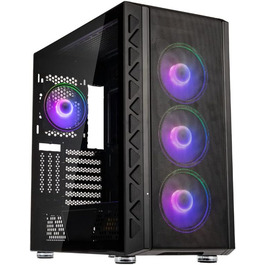 Корпус для ПК Kolink Citadel Mesh ARGB, Midi-Tower, E-ATX, з підсвіткою RGB, загартоване скло, вентилятори, комп'ютерний корпус