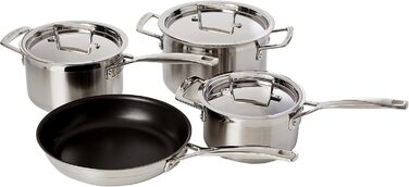 Le Creuset набір посуду з нержавіючої сталі 4 предмети, 3-шаровий, преміум-якість