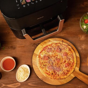 Аерофритюрниця-гриль Cecotec Cecofry & Grill Smokin' 6500 Plus 6.5Л, 2200 Вт, з функцією копчення, подвійним грилем та вікном, чорна