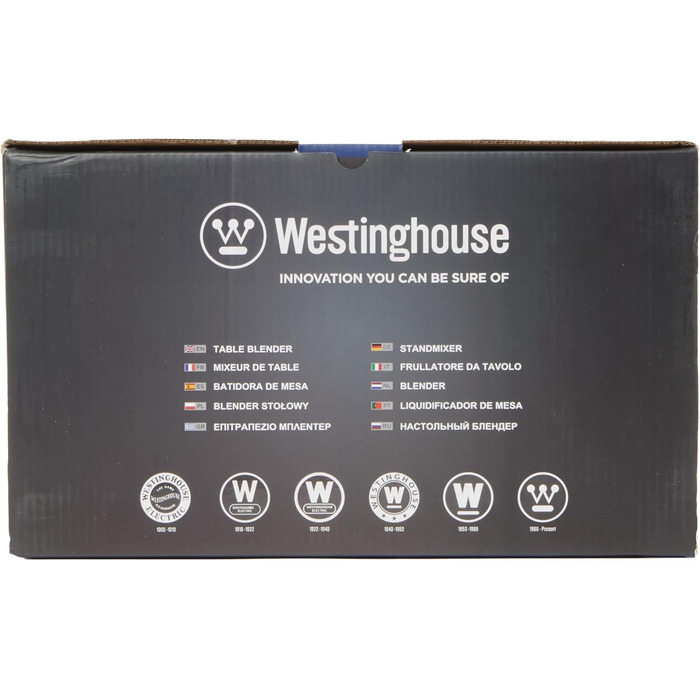 Кухонний блендер Westinghouse Retro, 1.5 л, скляна чаша, 600 Вт, 3 швидкості, імпульсний режим, 6-лезове ножі, нержавіюча сталь, BPA free, червоний