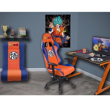 Ігрове крісло Subsonic Dragon Ball Z, ергономічне, регульована спинка й підлокітники, ліцензія, для дорослих