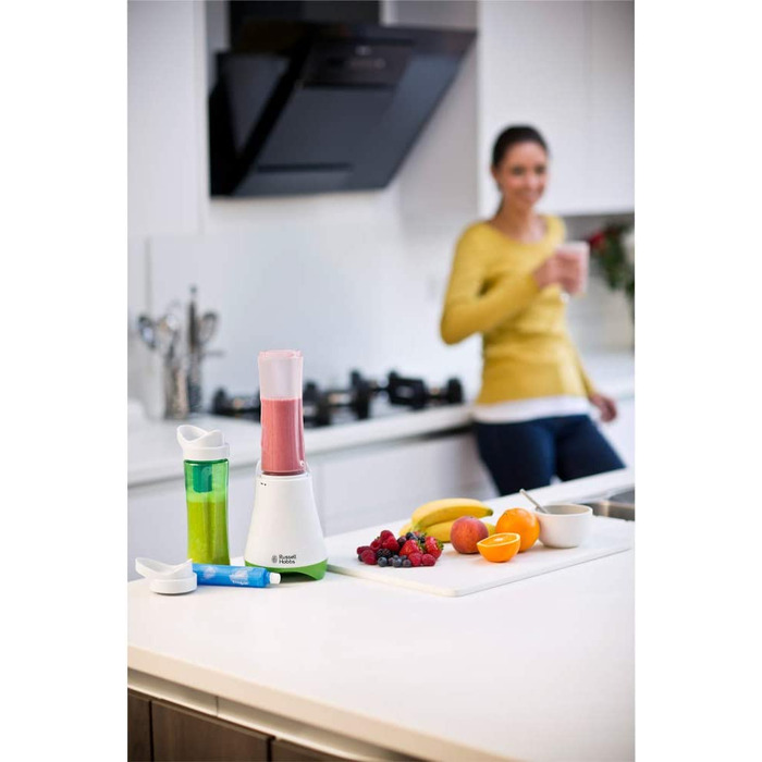 Блендер стаціонарний Russell Hobbs Stand & Smoothie Maker to go 600 мл (23500 об/хв, BPA-free, нержавіюча сталь)