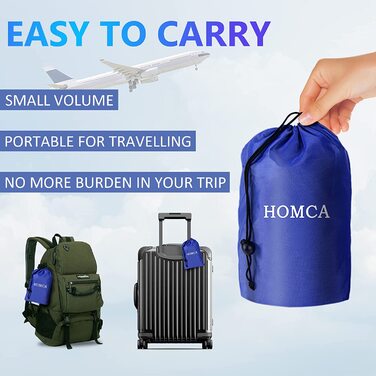 Подушка-підставка для ніг HOMCA для подорожей, надувна, для літака, автомобіля, для дітей, комфортний відпочинок, синя