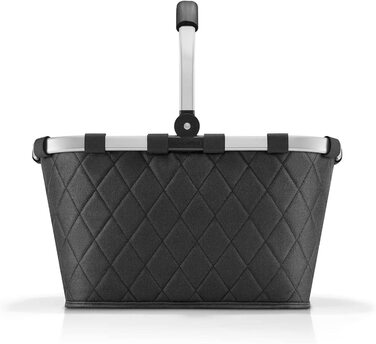 Кошик для покупок reisenthel carrybag Rhombus Black, водовідштовхуючий, місткий, із внутрішньою кишенею, міцний, елегантний дизайн