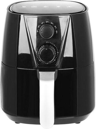 Фритюрниця Emerio AF-126667 SmartFryer, аерофритюрниця без олії, 3.8 л, 1450 Вт, швидке нагрівання, BPA-free, Cool Touch, чорна