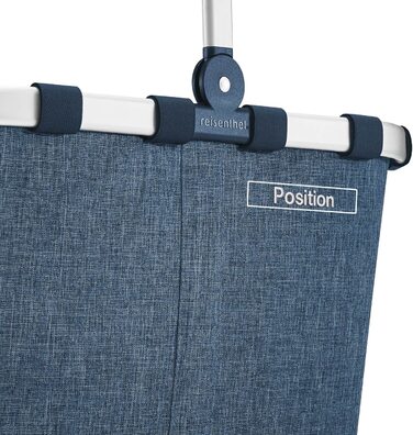 Кошик для покупок Reisenthel Carrybag Frame Bandana Blue, місткий, з міцною рамою, водовідштовхувальний, з внутрішньою кишенею, стильний дизайн