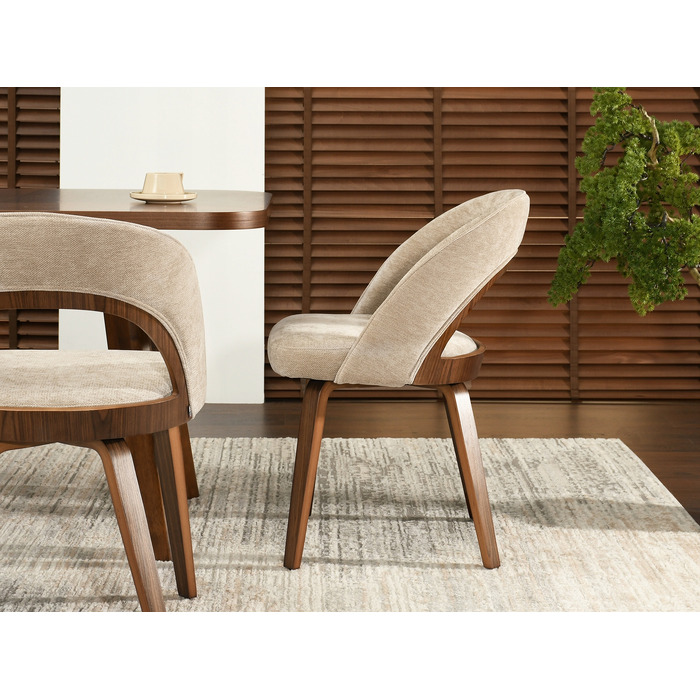 Стілець Mebel-Partner, тканина, бежевий, 1 шт.