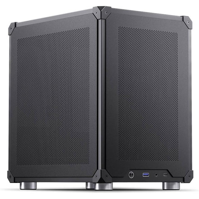 Корпус для ПК Jonsbo C6 Mesh, Micro-ATX, сталь, USB-C, чорний, знімні панелі