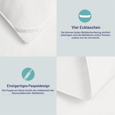 Зимова ковдра ACCURATEX 135×200 см, щільність 450 г/м², чохол зі 100% бавовни, тепла