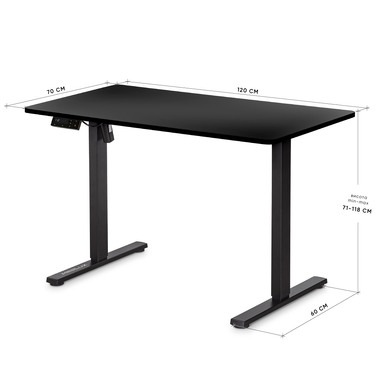 Стіл Mealux PowerDesk Lite XL Black (арт. EVO-202 Lite B/B)