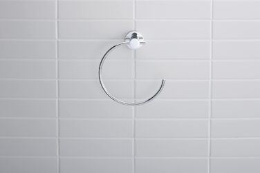 Рушникотримач-кільце Duravit D-Code, настінний, хром, 158x67x182 мм