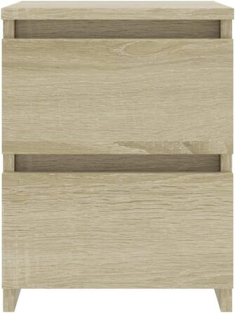 vidaXL Комплект з 2 тумбочок з 2 шухлядами, дуб сонома, 30x30x40 см, ДСП, приліжкові тумби для спальні