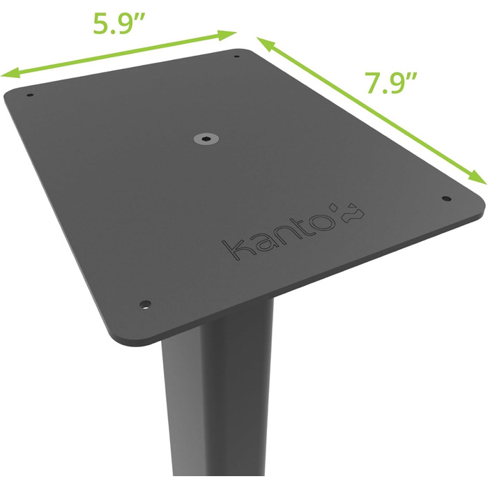 Підлогові стійки Kanto ST34 для поличних акустичних систем 34'' до 13,6 кг, пара, чорна сталь, основа з МДФ