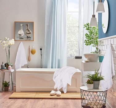 Набір рушників Utopia Towels 8 шт. з бавовни, білі — 2 банних, 2 для рук, 4 для обличчя з петлею