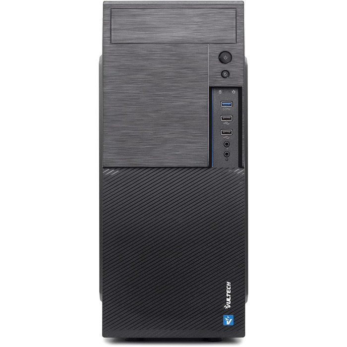 Компактний ATX корпус VulTech VCO-A1699 Rev 2.1, чорний, без блоку живлення, 2x USB 2.0, 1x USB 3.0
